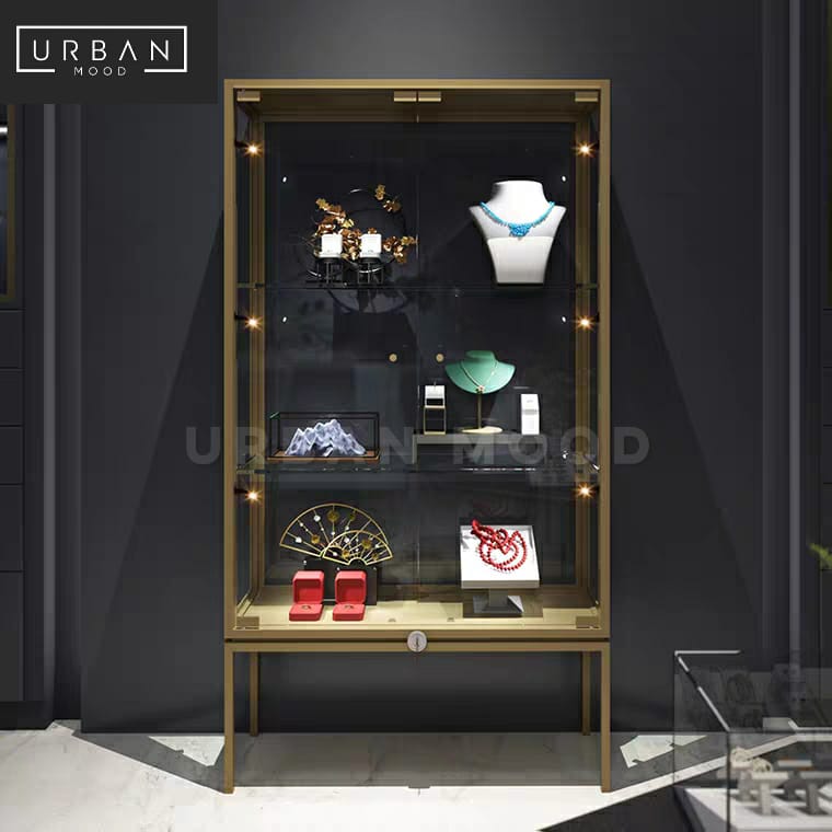 IRIDIUM Modern Glass Display Cabinet