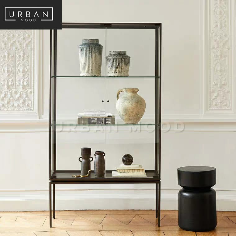 IRIDIUM Modern Glass Display Cabinet
