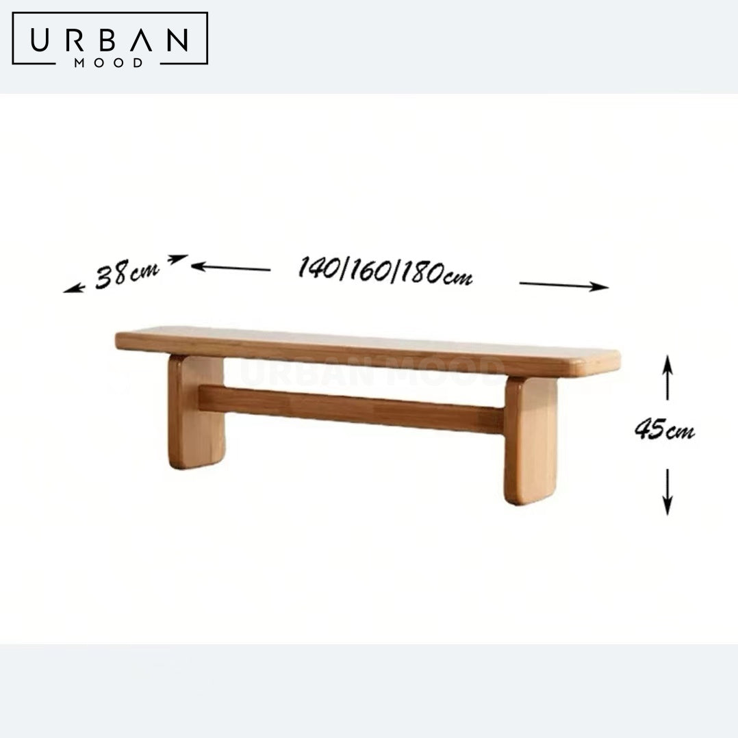 JACY Japandi Solid Wood Dining Table