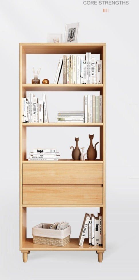 JADE CARLTON Bookcase Book Shelf Nordic Solid Wood