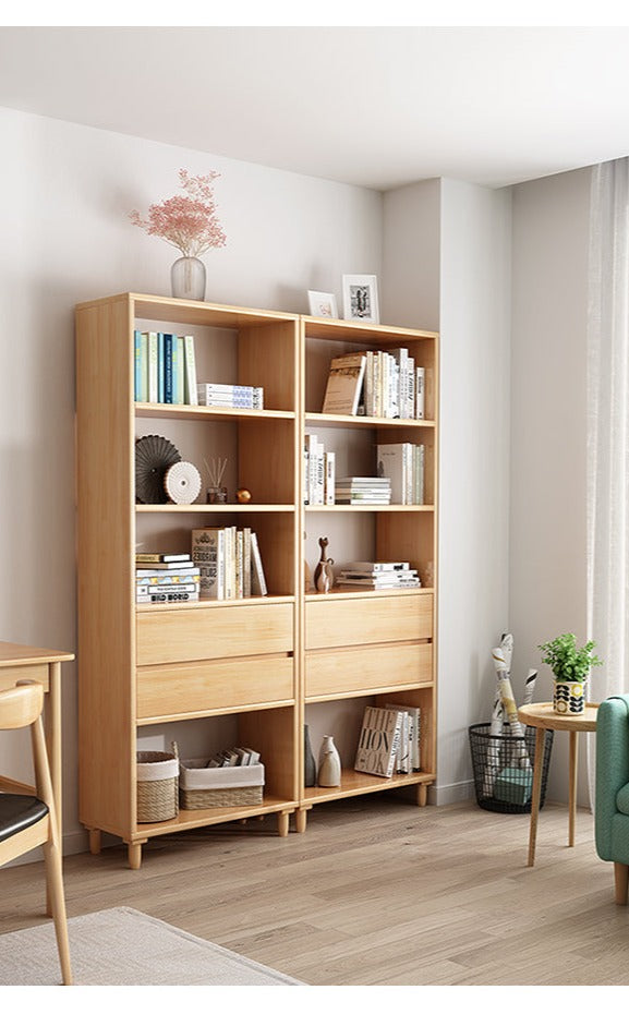 JADE CARLTON Bookcase Book Shelf Nordic Solid Wood