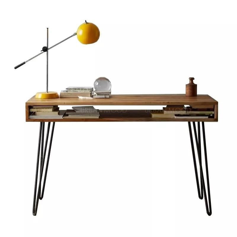 JOEL Modern Rustic Wooden Office Study Table