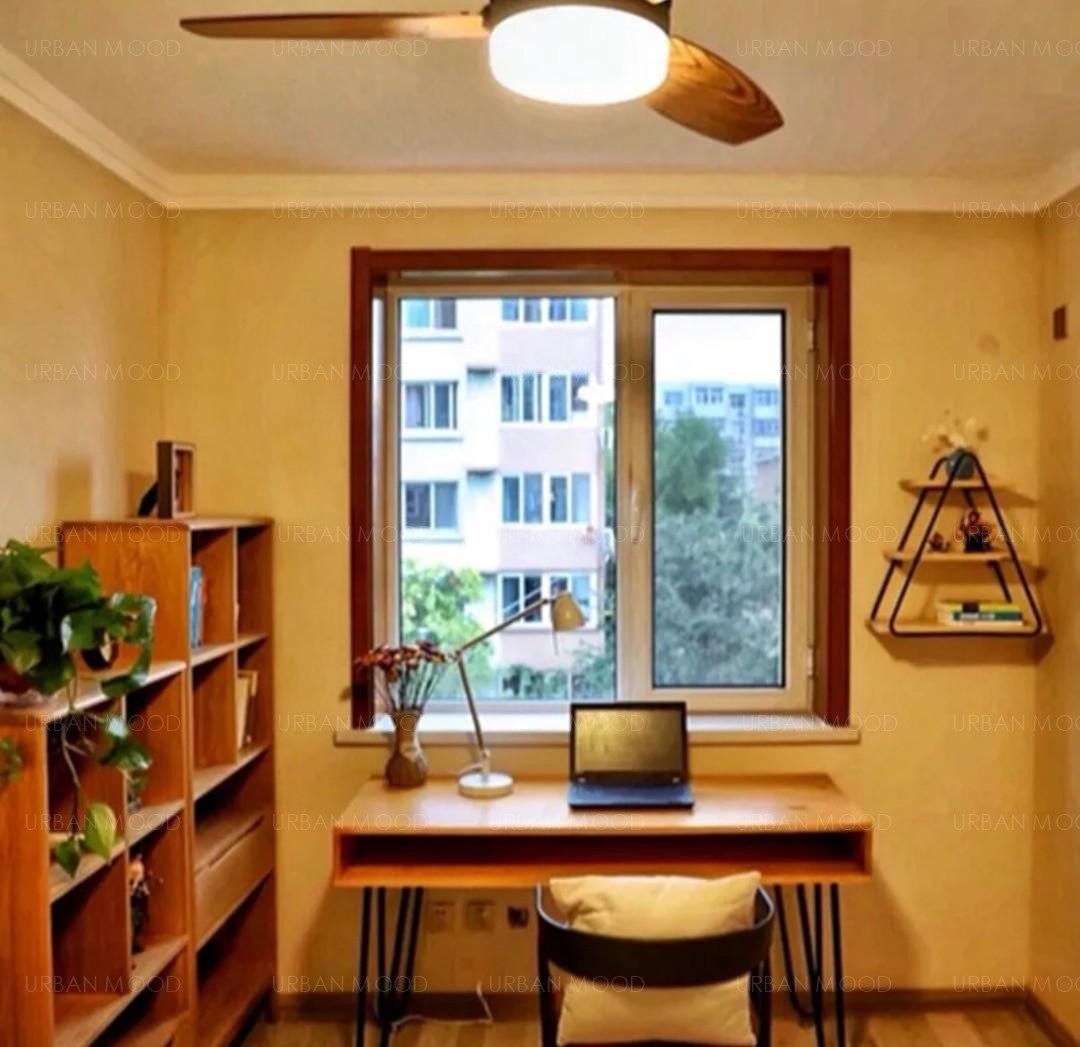 JOEL Modern Rustic Wooden Office Study Table