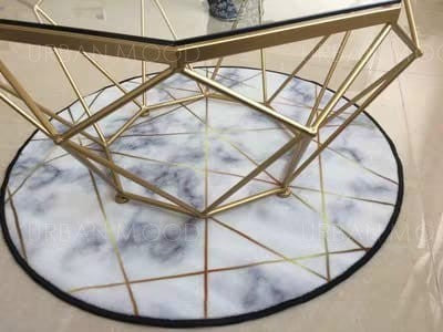JULIAN Modern Geometric Round Floor Rug Carpet