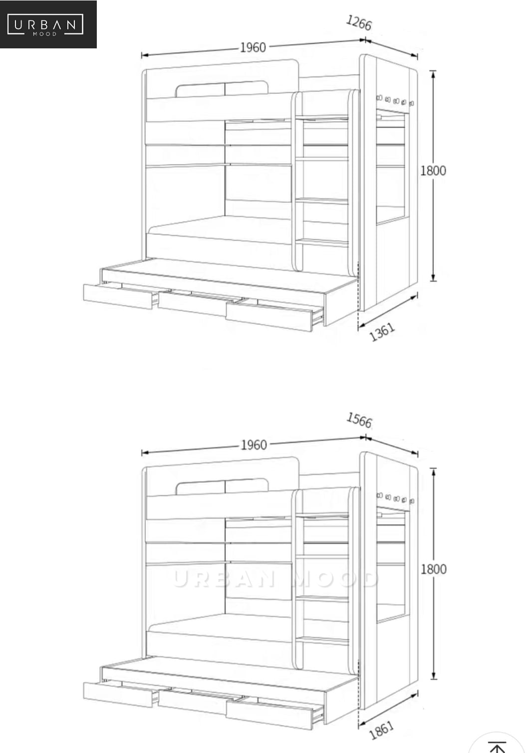 JONAH Scandinavian Loft Bed