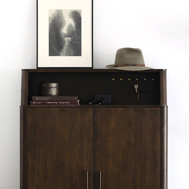 LAINEY Chicago HILTON Nordic Solid Wood Buffet Cabinet Shoe Cloth Wine Rack