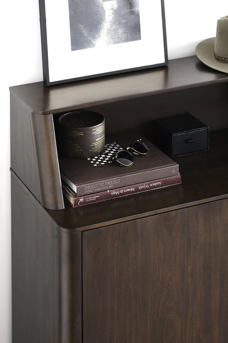 LAINEY Chicago HILTON Nordic Solid Wood Buffet Cabinet Shoe Cloth Wine Rack