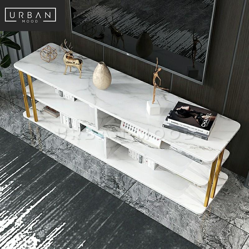 LIVIER Modern Marble TV Console