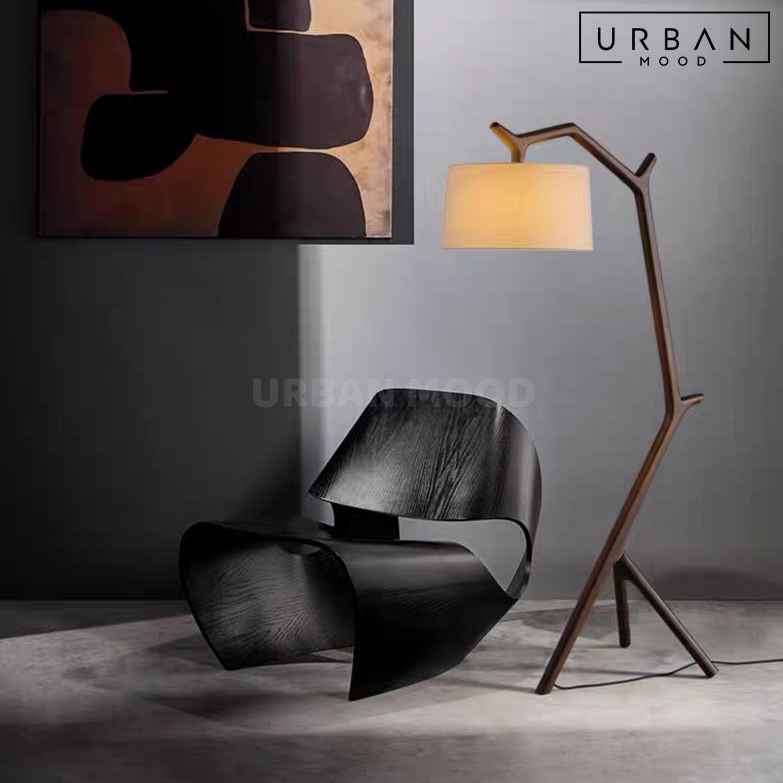 LOVA Modern Solid Wood Standing Lamp