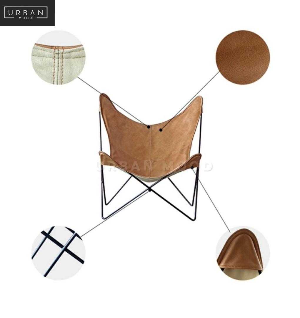 LYCAN Modern Butterfly Lounge Chair