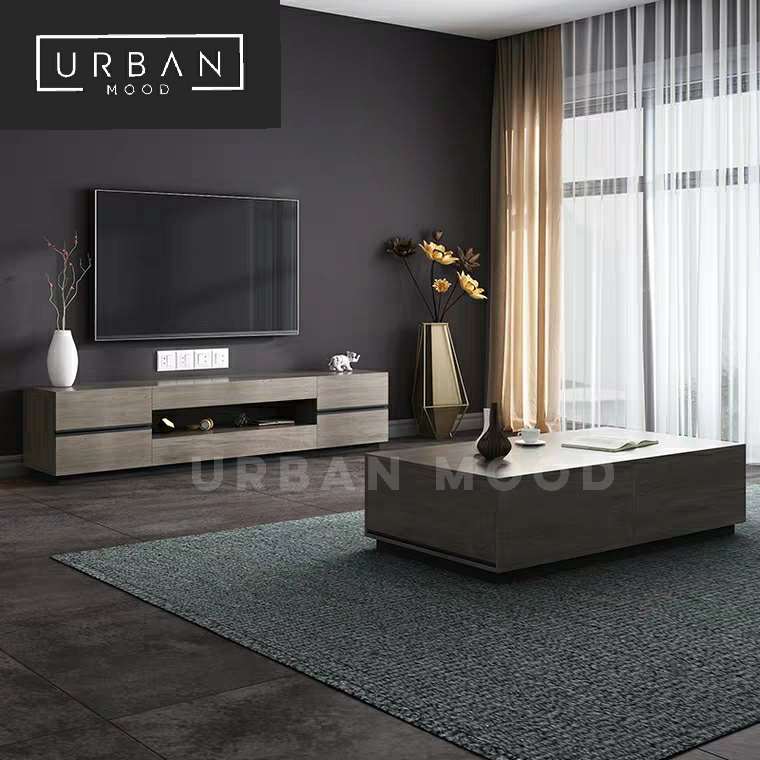 LOCUS Modern Walnut TV Console
