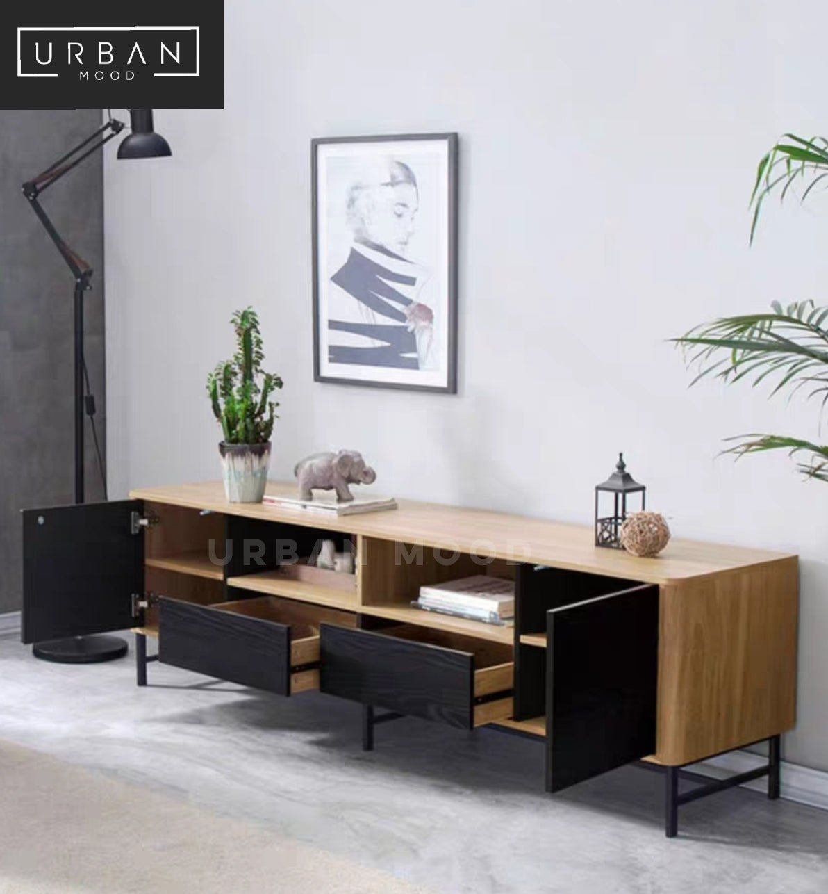 CASHMAN Modern Industrial TV Console