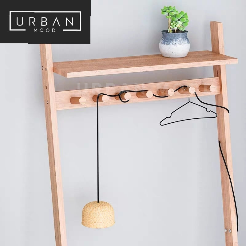 (Clearance) MIGUEL Rustic Bedside Table Rack