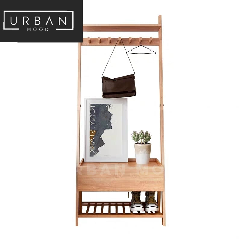 (Clearance) MIGUEL Rustic Bedside Table Rack