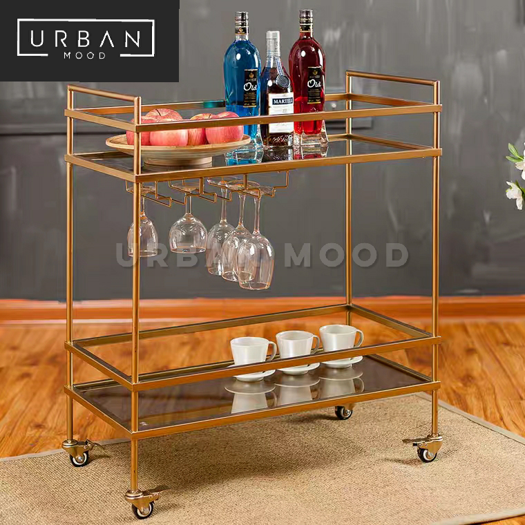 ALLY Victorian Gold Kitchen Trolley