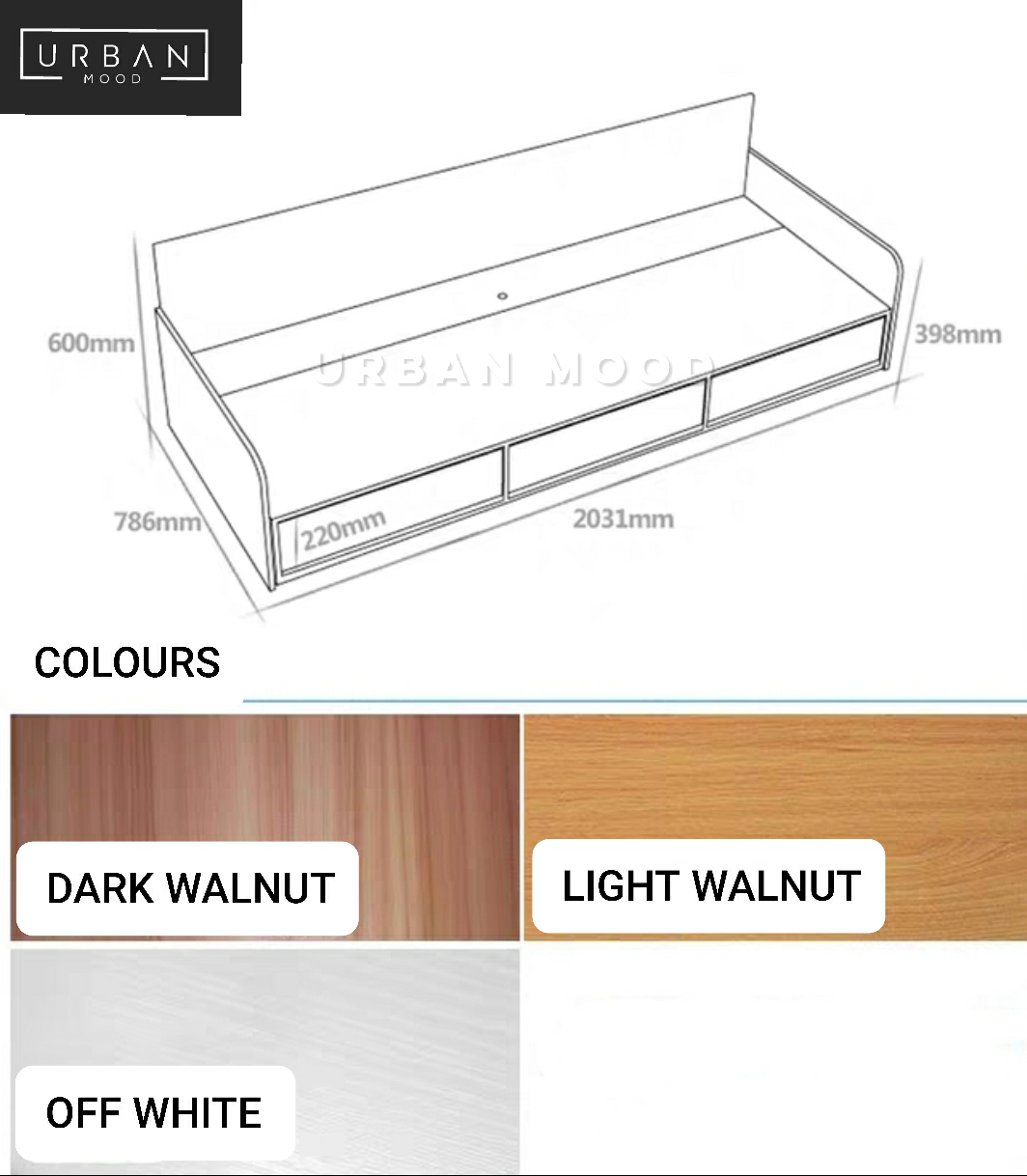 HABITAT Scandinavian Storage Bed