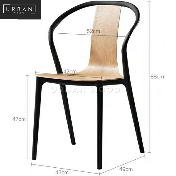 LOUIS Modern Industrial Dining Chair