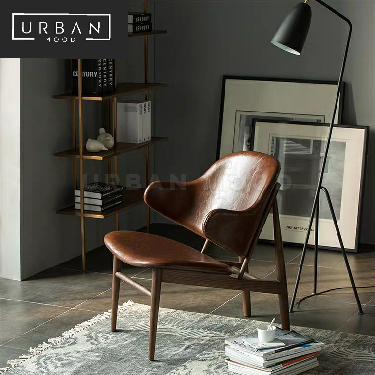 GALLEY Industrial Faux Leather Armchair
