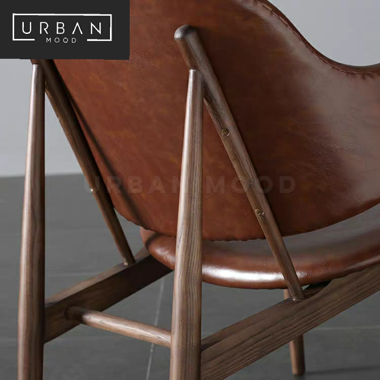 GALLEY Industrial Faux Leather Armchair