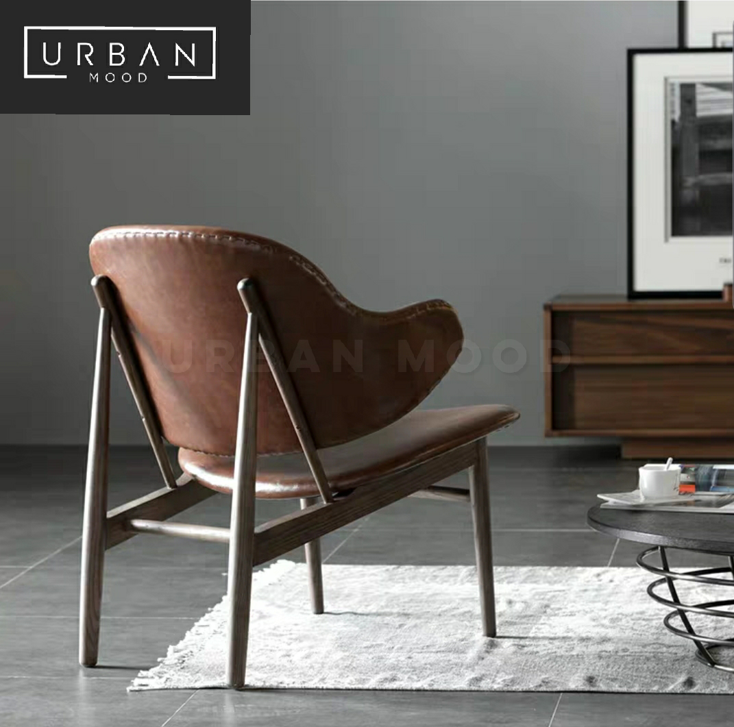 GALLEY Industrial Faux Leather Armchair
