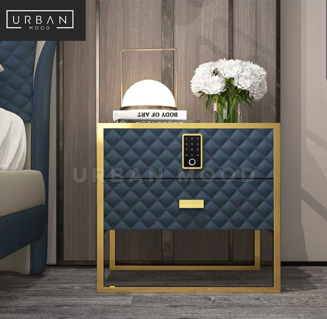 TYSON Modern Digital Lock Bedside Table