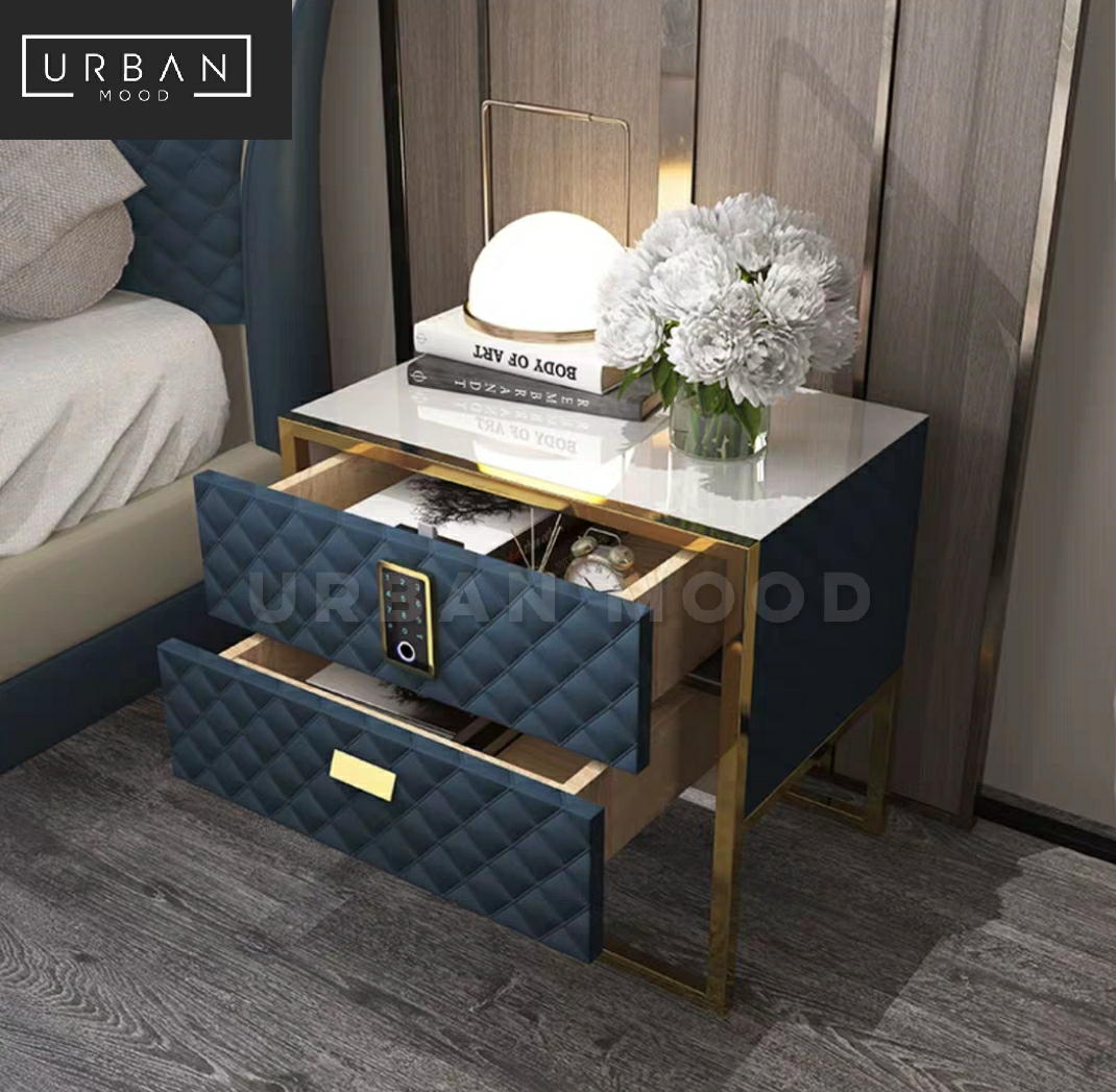 TYSON Modern Digital Lock Bedside Table