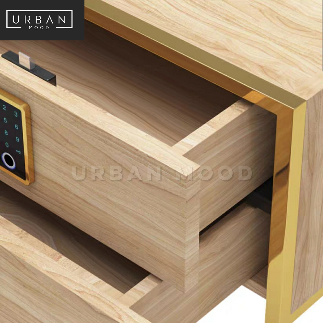 TYSON Modern Digital Lock Bedside Table