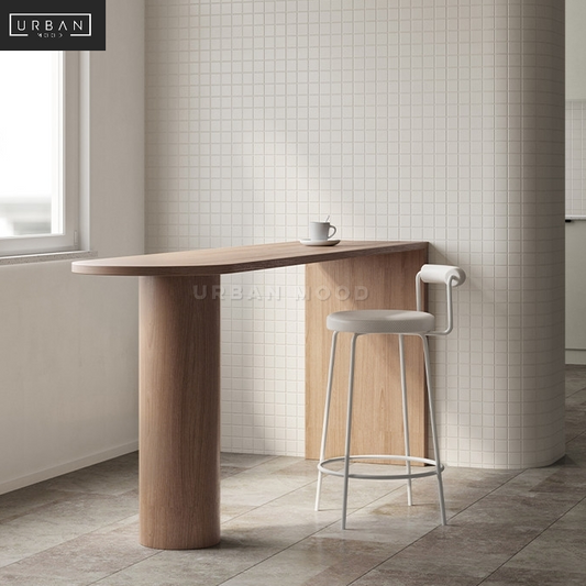 (Clearance) KASPER Modern Solid Wood Bar Table