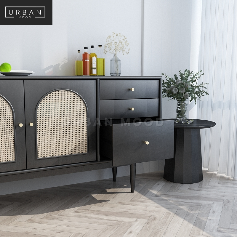 MAGNUS Retro Rattan Sideboard