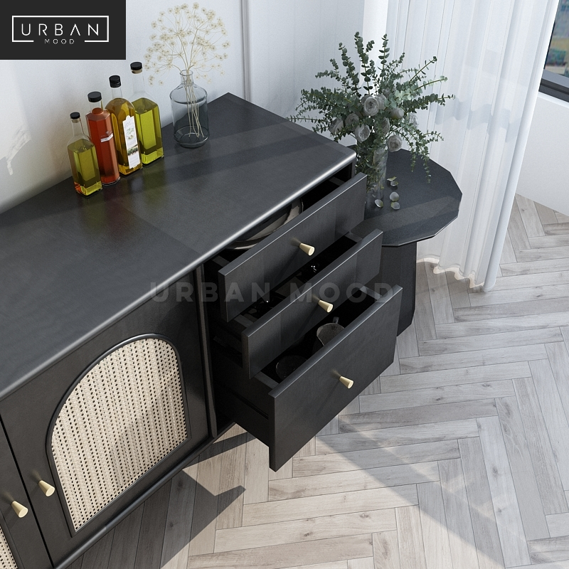MAGNUS Retro Rattan Sideboard