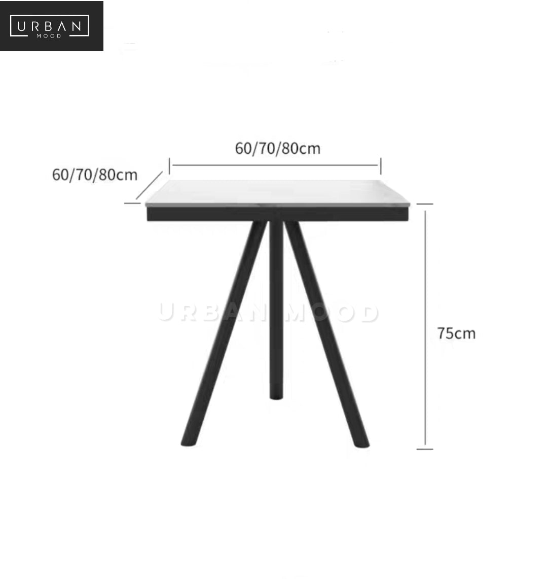 COLDSTONE Modern Slate Dining Table