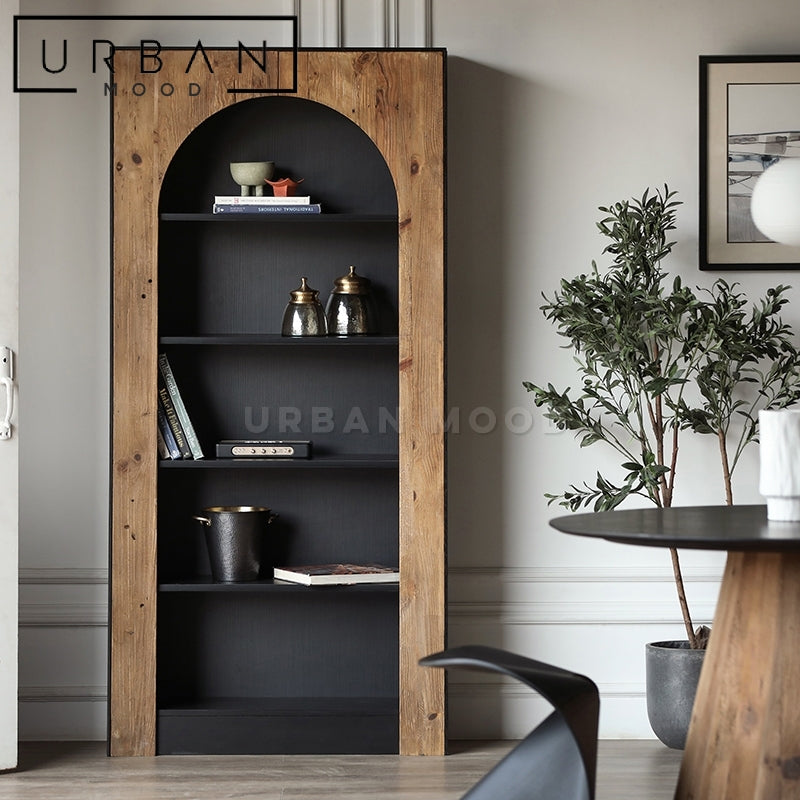 TRIBUTE Industrial Solid Wood Display Shelf