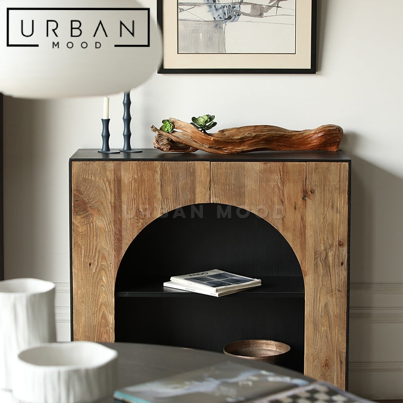 TRIBUTE Industrial Solid Wood Display Shelf