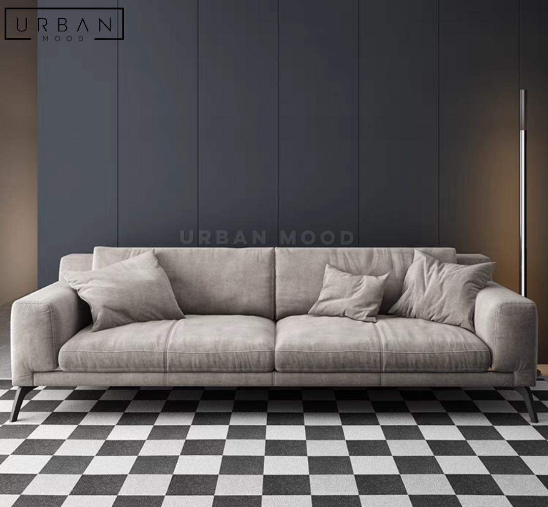 BERLIN Modern Fabric Sofa with Stilt Legs
