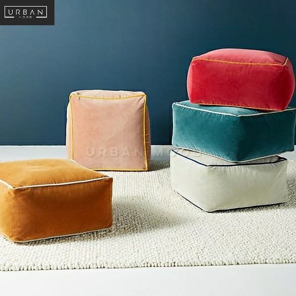 MIAMI Modern Velvet Pouf