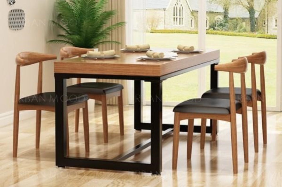 AMOUR Pine Rustic Wood Dining / Conference Table