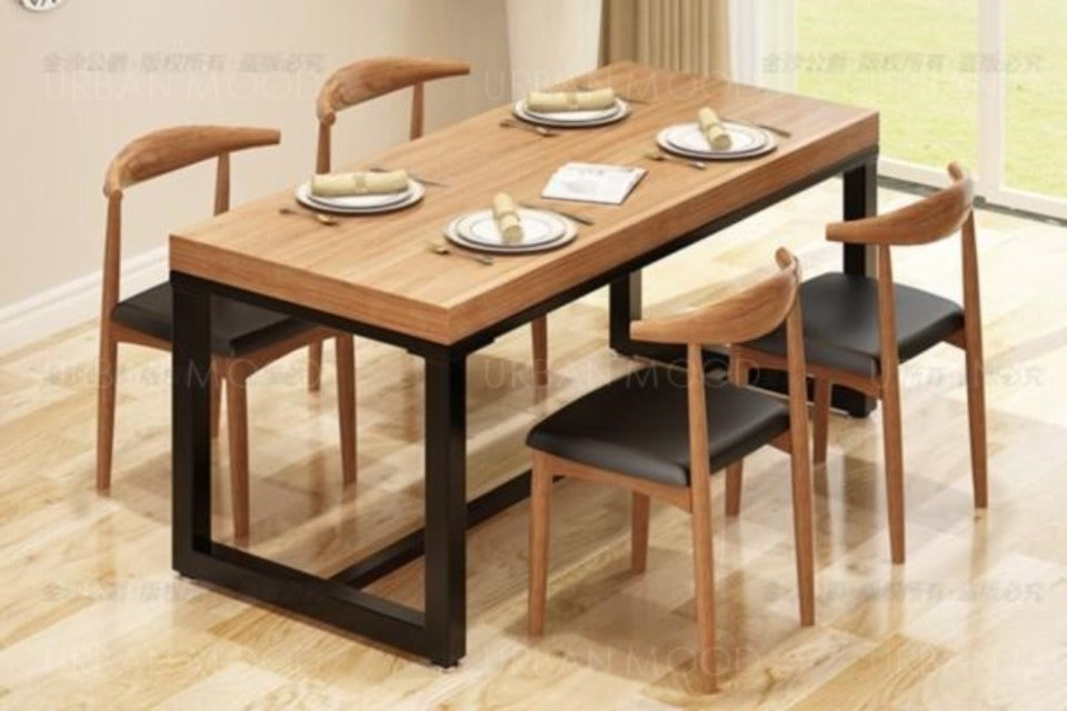 AMOUR Pine Rustic Wood Dining / Conference Table