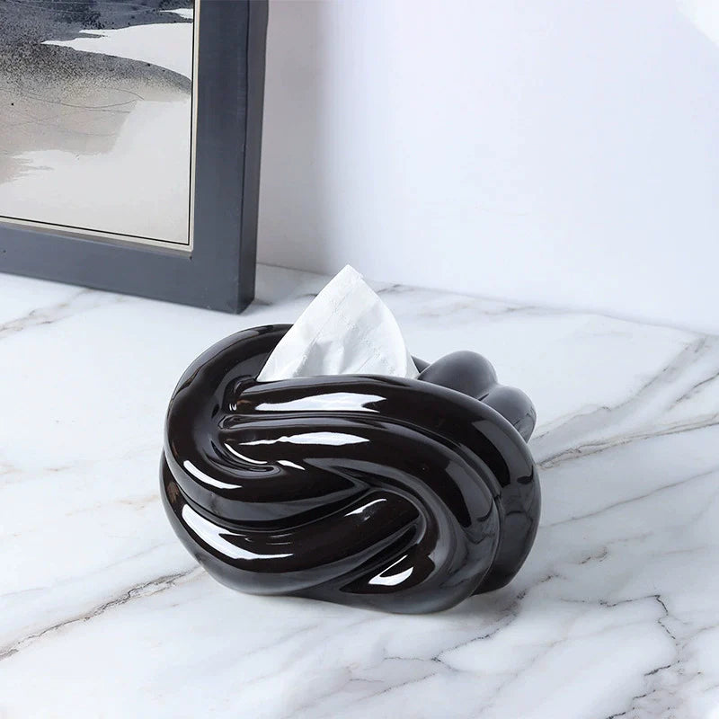 KNOTTY Modern Tissue Holder
