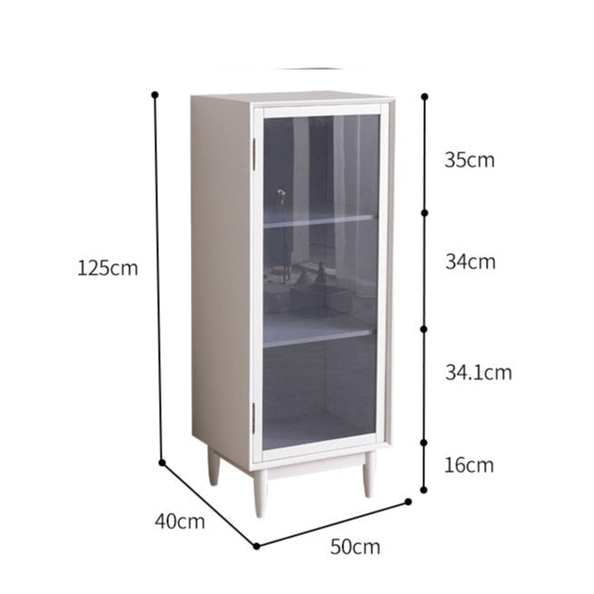 PAIGE SWEDEN Glass Display Solid Wood Living Room Cabinet Modern Minimalist