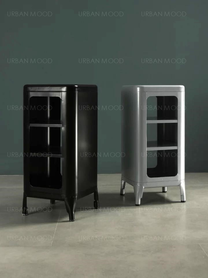 PORTIA Industrial Matte Finish Stool / Side Table