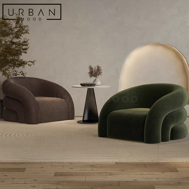 PORTE Modern Boucle Armchair