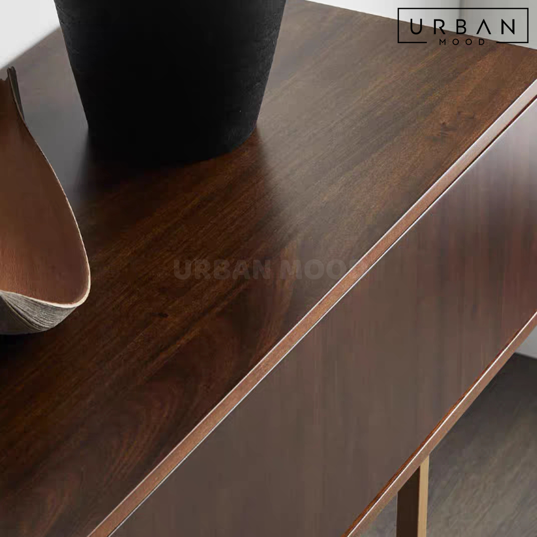 RONN Mid Century Solid Wood Console Table