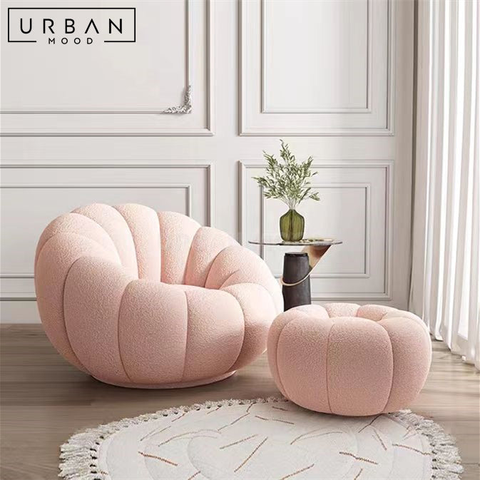 SPHERAL Modern Boucle Armchair