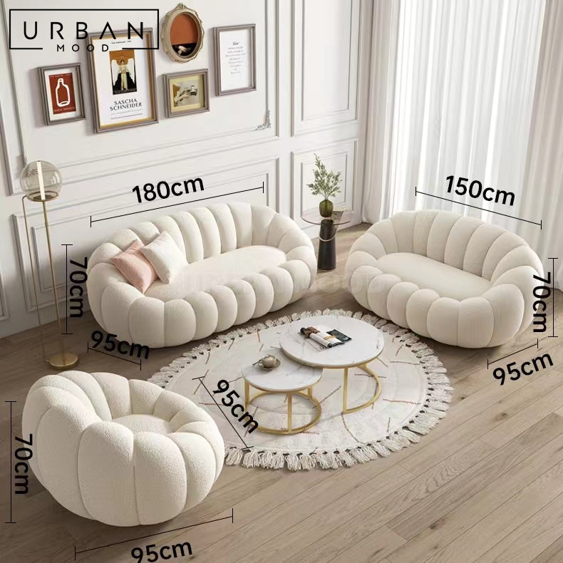 SPHERAL Modern Boucle Armchair