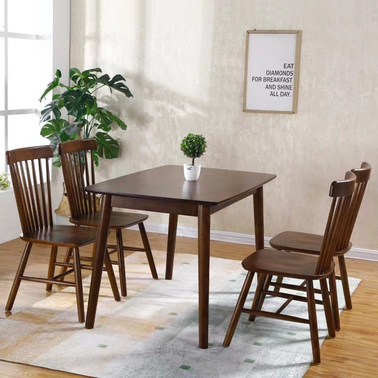 SAGE Solid Wood Tall Back Rustic Chair