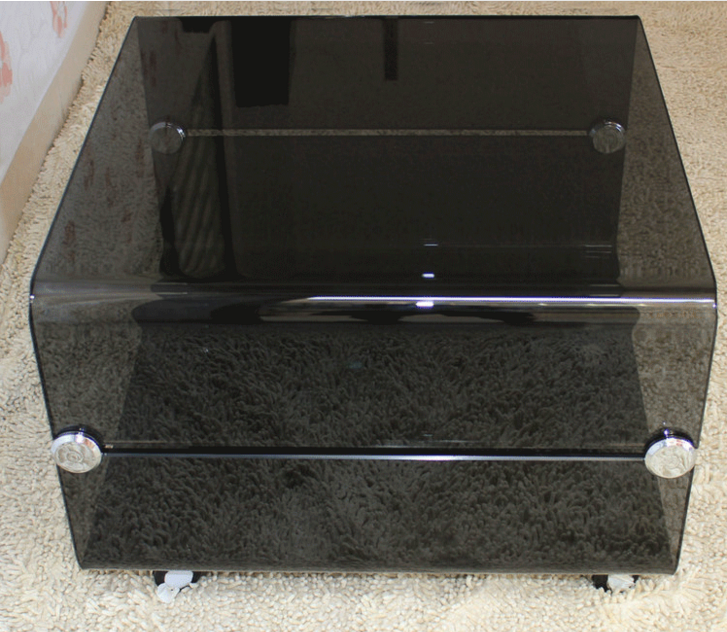 JORI Minimalist Designer Glass Coffee Table