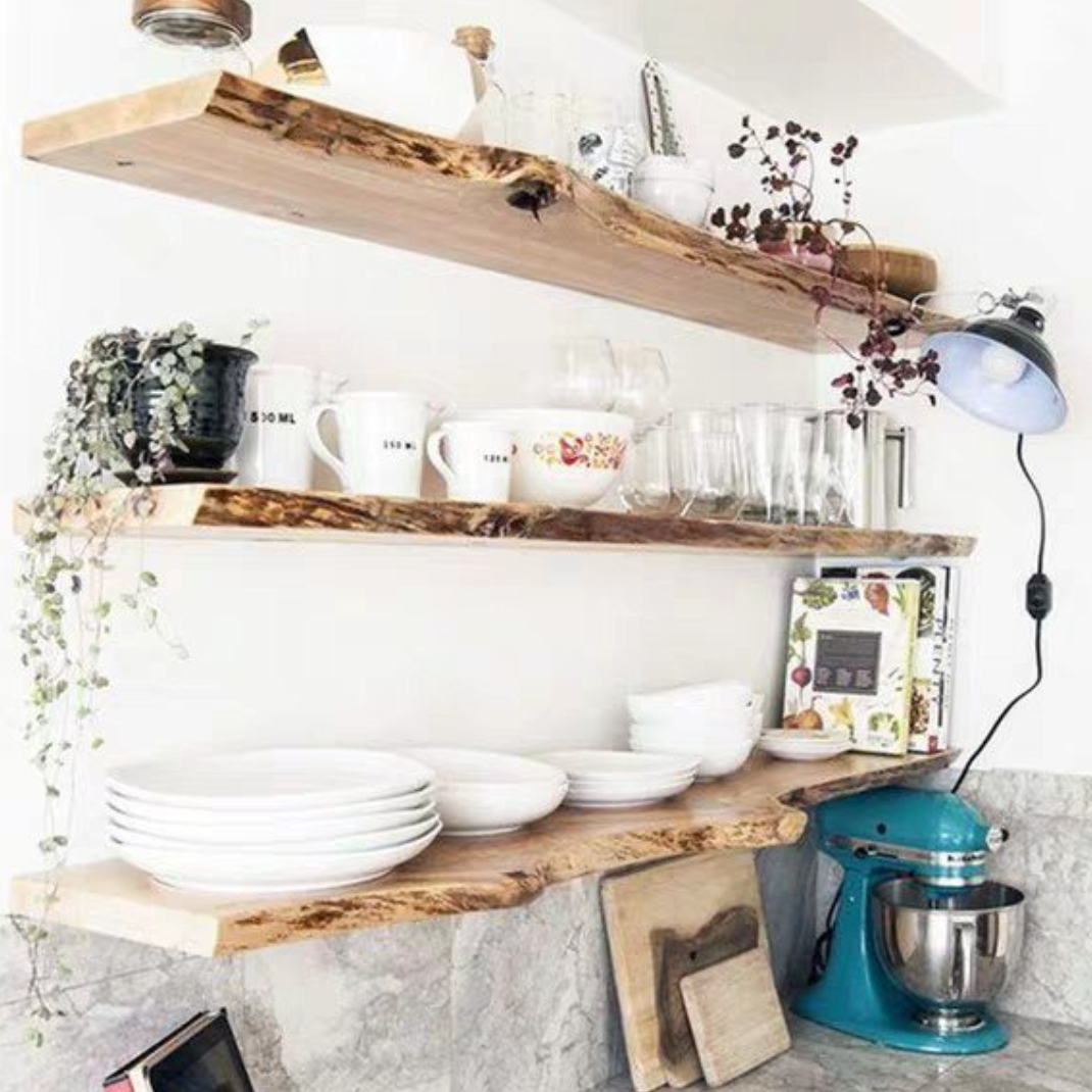 TUCKER Solid Wood Floating Shelf