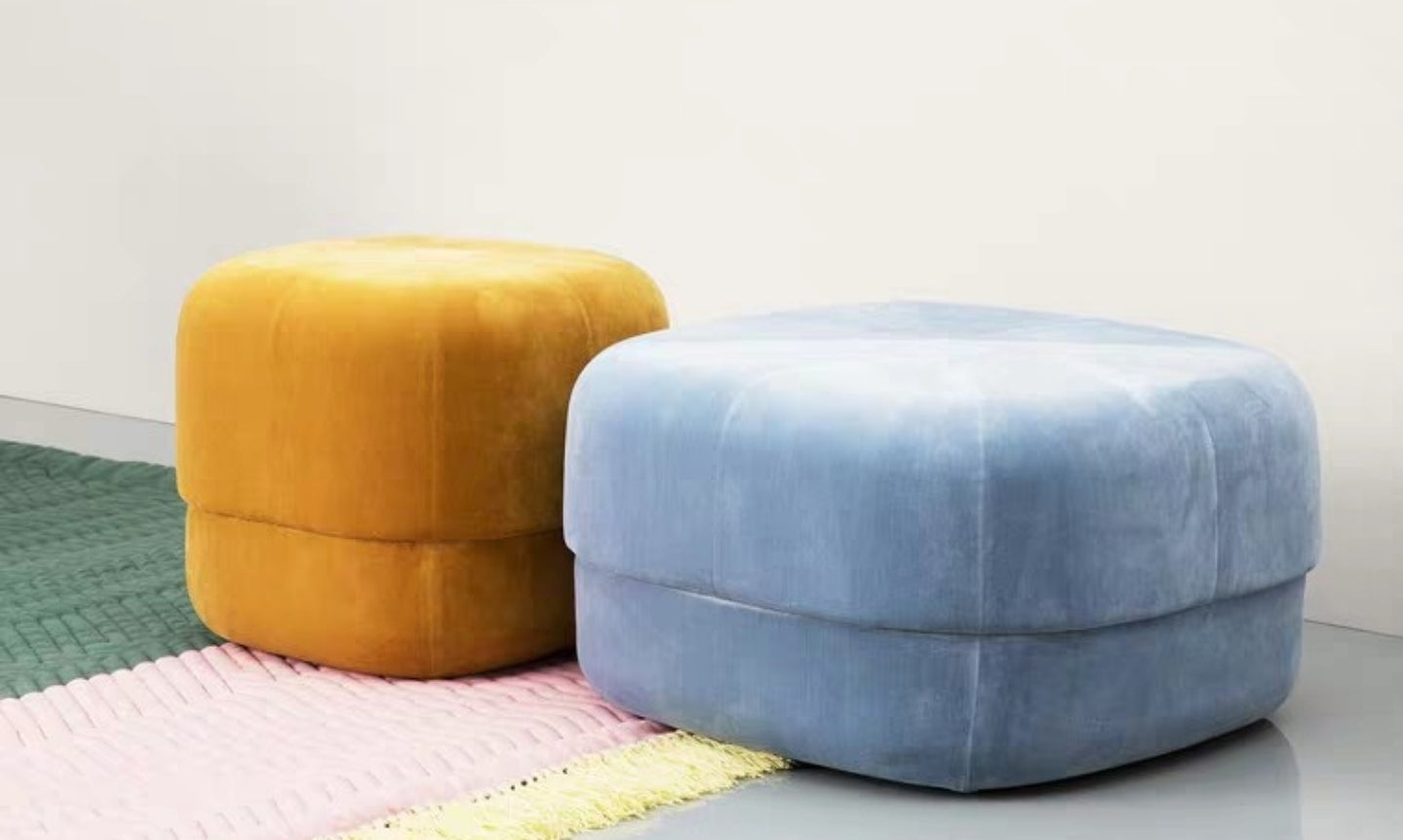 LENNOX Pop Art Velvet Stool