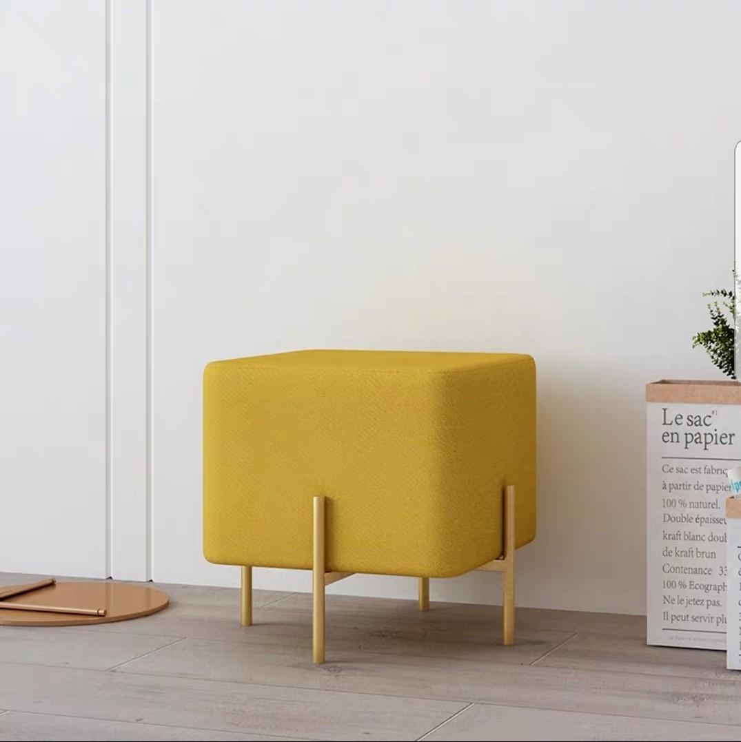TADAME Velvet Cubic Ottoman