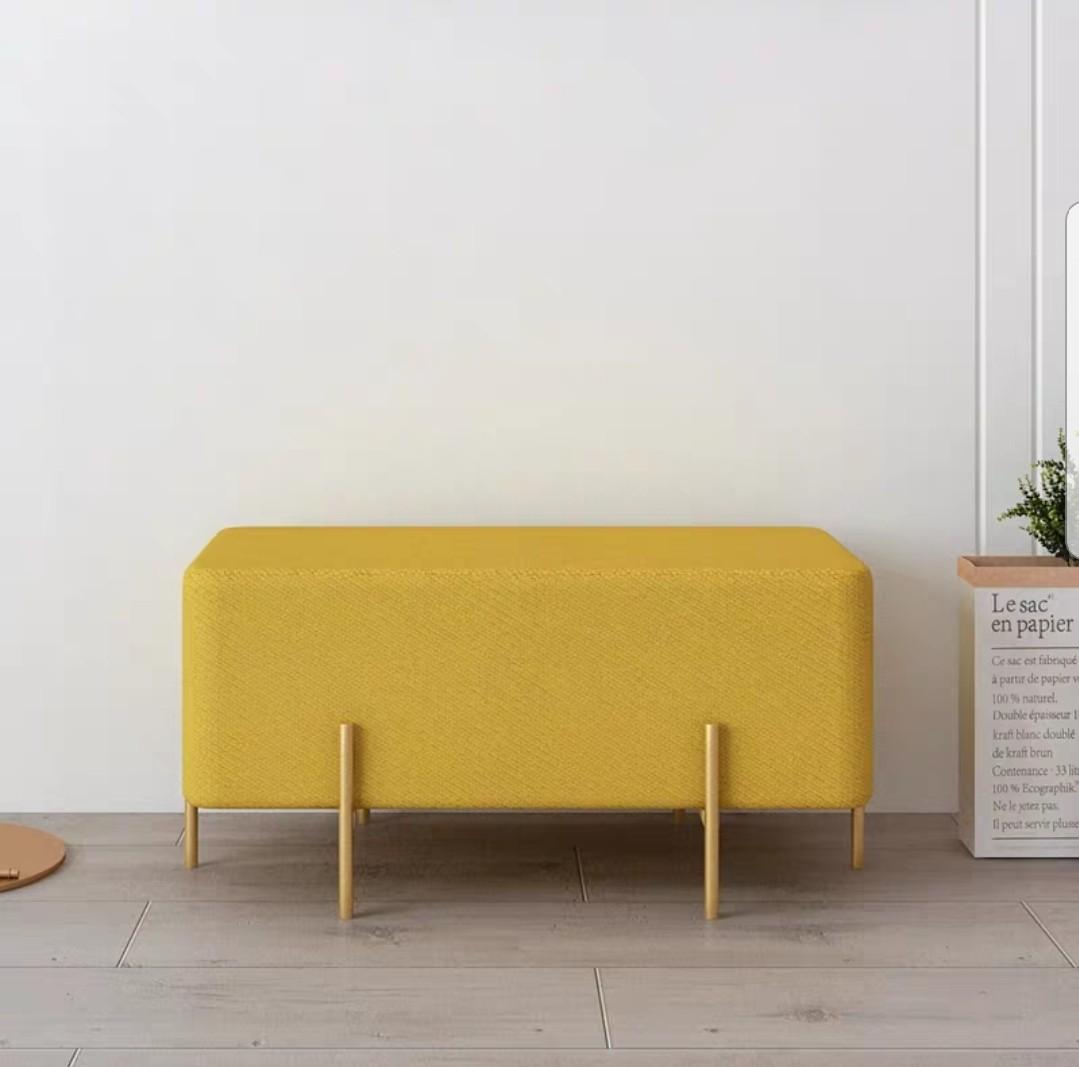 TADAME Velvet Cubic Ottoman
